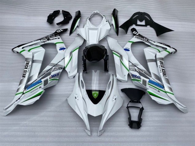 Carenados Moto Kawasaki ZX10R 2016-2020 - Blanco Plata Verde Azul Negro Trick Star