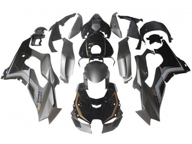 Carenados Moto Kawasaki ZX10R 2021-2025 - Gris Negro Brillante Oro