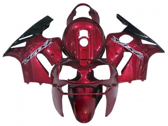 Carenados Moto Kawasaki ZX12R 2000-2001 - Rojo Caramelo Negro Blanco