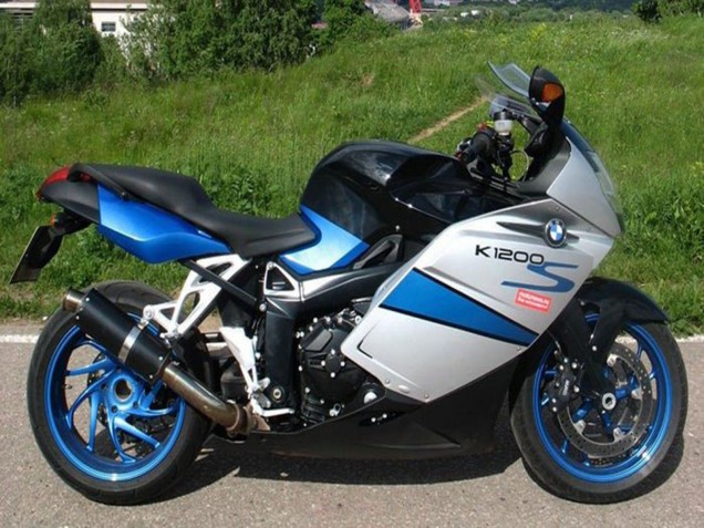 Carenados Moto BMW K1200S 2005-2010 - Plata Azul Negro
