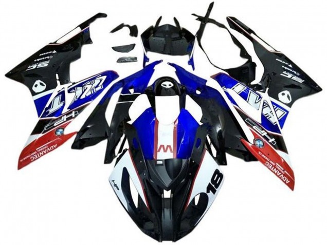 Carenados Moto BMW S1000RR 2017-2018 - Blanco Azul Rojo Negro Mate
