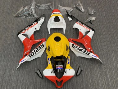 Carenados Moto Honda CBR600RR 2007-2008 - Amarillo Blanco Rojo Negro Brillante Repsol HRC