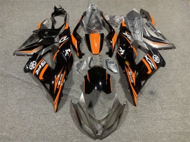 Carenado Moto Kawasaki ZX6R 2013-2018 - Naranja Negro Brillante