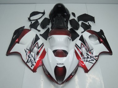 Carenados Moto Suzuki GSXR 1300 Hayabusa 1996-2007 - Blanco Rojo Caramelo Negro
