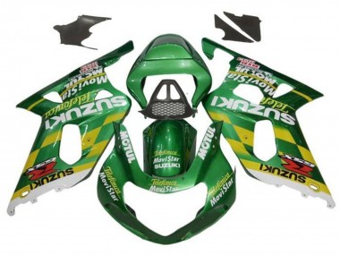 Carenados Moto Suzuki GSXR1000 2000-2002 - Verde Amarillo Blanco Motul