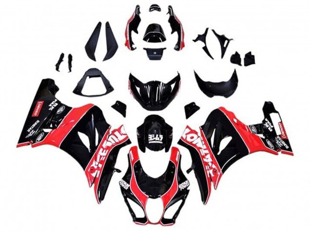 Carenados Moto Suzuki GSXR1000 2017-2024 - Negro Brillante Rojo Blanco Pinstripe