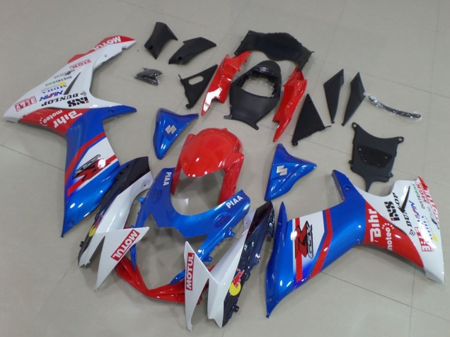 Carenados Moto Suzuki GSXR 600 / GSXR 750 2011-2024 - Azul Rojo Blanco
