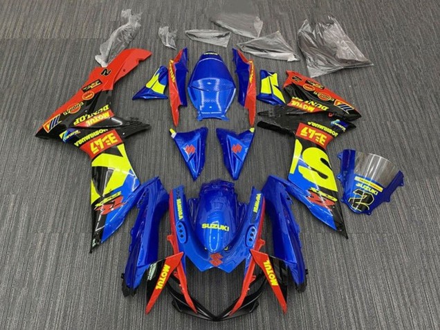Carenados Moto Suzuki GSXR 600 / GSXR 750 2011-2024 - Azul Rojo Amarillo Negro