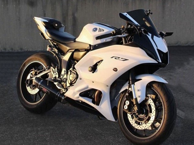 Carenados Moto Yamaha YZF R7 2021-2024 - Blanco Negro