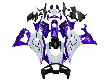 Carenados Moto Yamaha YZF R7 2021-2024 - Blanco Púrpura Rosa