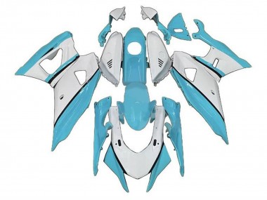Carenados Moto Yamaha YZF R7 2021-2024 - Azul Turquesa Blanco