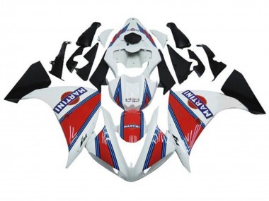 Carenados Moto Yamaha YZF 1000 R1 2012-2014 - Blanco Rojo Azul Martini