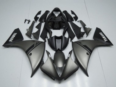 Carenados Moto Yamaha YZF 1000 R1 2012-2014 - Gris Mate Negro Mate Blanco Calcomanías