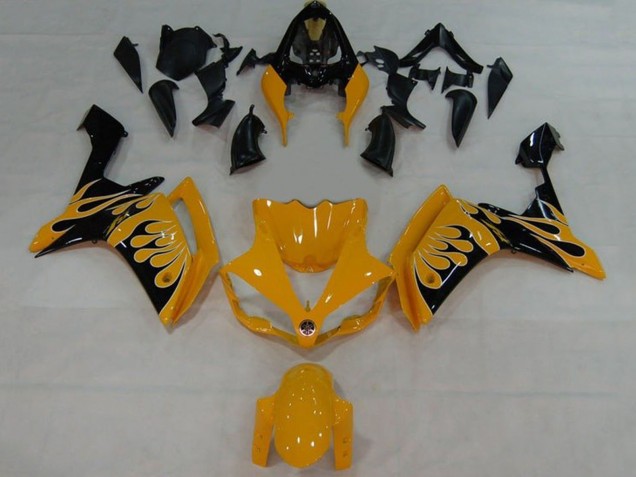 Carenados Moto Yamaha YZF 1000 R1 2007-2008 - Amarillo Negro Llama