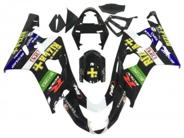 Carenados Moto Suzuki GSXR 600 / GSXR 750 2004-2005 - Negro Brillante Azul Verde Amarillo Rizla