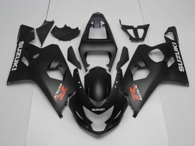 Carenados Moto Suzuki GSXR 600 / GSXR 750 2004-2005 - Negro Mate Rojo Blanco