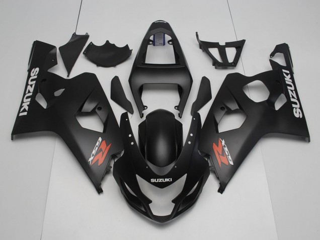 Carenados Moto Suzuki GSXR 600 / GSXR 750 2004-2005 - Negro Mate Rojo Blanco