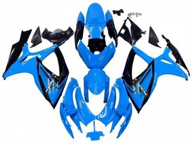 Carenados Moto Suzuki GSXR 600 / GSXR 750 2006-2007 - Azul Claro Negro