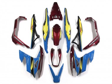 Carenados Moto Honda ADV150 2018-2021 - Azul Amarillo Rojo