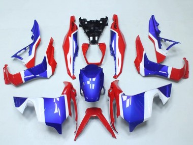 Carenados Moto Honda ADV150 2018-2021 - Blanco Rojo Azul