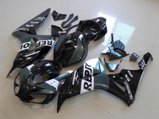 Carenado Moto Honda CBR1000RR 2006-2007 - Gris Blanco Negro Brillante Repsol
