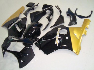 Carenados Moto Kawasaki ZX12R 2000-2001 - Negro Brillante Oro