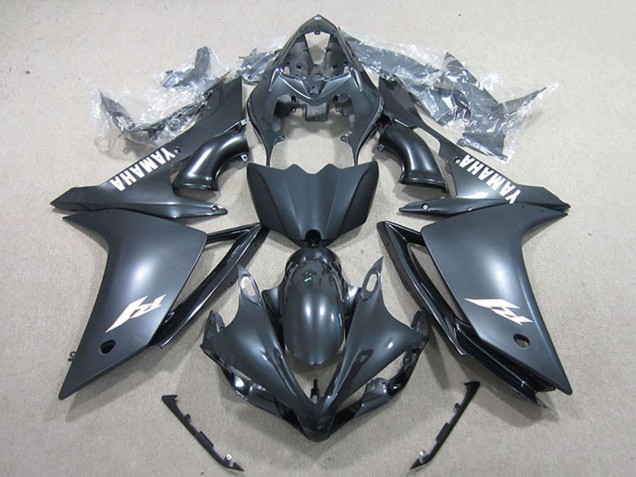 Carenados Moto Yamaha YZF R1 2007-2008 - Negro Mate Blanco Calcomanía