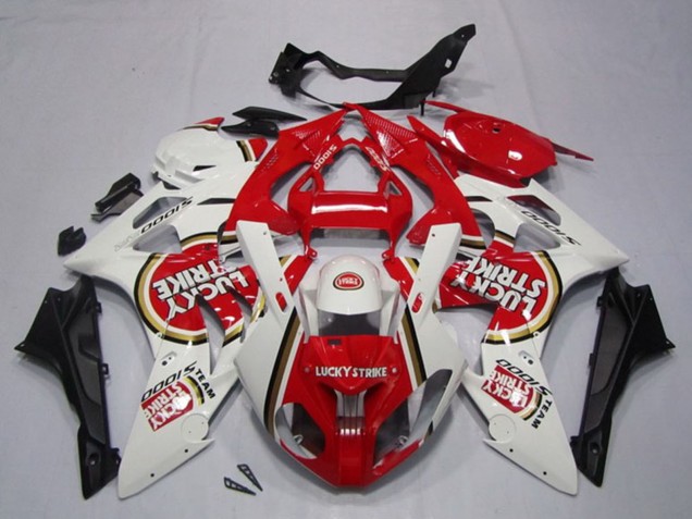 Carenados Moto BMW S1000RR 2009-2014 - Blanco Rojo Lucky Strike