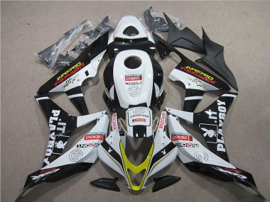 Carenados Moto Honda CBR600RR 2007-2008 - Blanco Oro Negro Brillante PlayBoy HRC