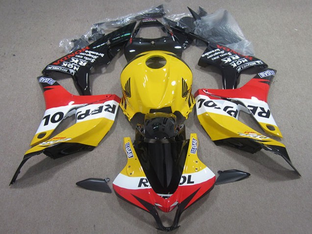 Carenados Moto Honda CBR600RR 2007-2008 - Amarillo Blanco Rojo Negro Brillante Repsol