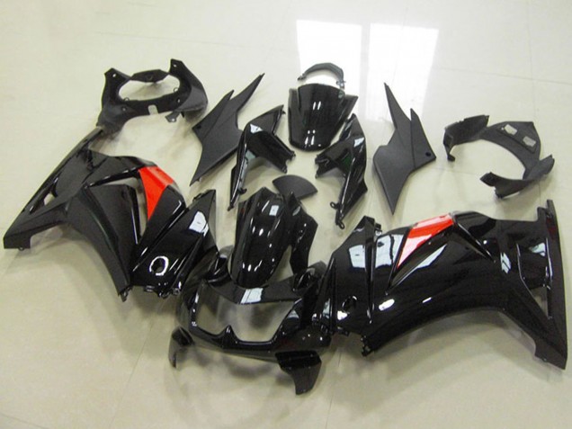 Carenados Moto Kawasaki ZX250R 2008-2012 - Negro Brillante Rojo