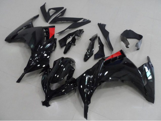 Carenados Moto Kawasaki ZX300R 2013-2018 - Negro Brillante Rojo