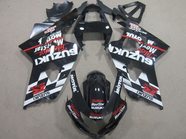 Carenados Moto Suzuki GSXR 600 2004-2005 - Negro Brillante Rojo Blanco Telefonica MoviStar