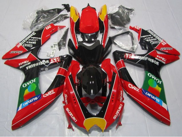 Carenados Moto Suzuki GSXR 600 2008-2010 - Rojo Naranja Azul Verde Negro JOMO