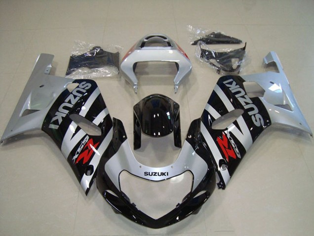 Carenados Moto Suzuki GSXR 750 2001-2003 - Plata Negro Brillante