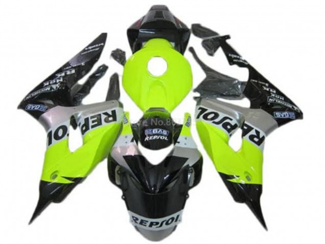 Carenados Moto Honda CBR1000RR 2006-2007 - Verde Plata Negro Brillante Repsol