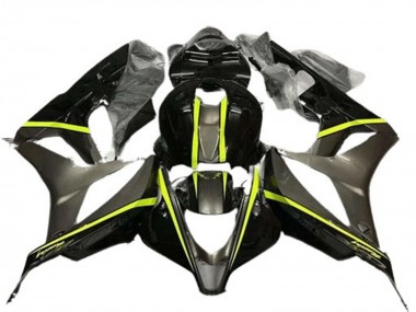 Carenados Moto Honda CBR600RR 2007-2008 - Negro Brillante Alta Visibilidad Amarillo