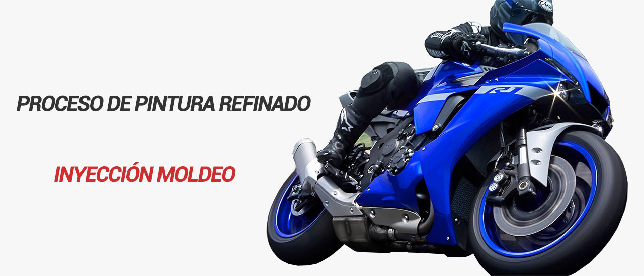 Proceso de pintura refinado, Inyección Moldeo | Carenado Moto